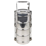 4 Tier Stainless Steel Lunch Box Tiffin Carrier Set -