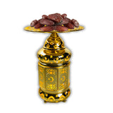 Ramadan Lantern Light Fancy Dates Plate -Rmd42- طبق تقديم تمر فاخر مع فانوس مضيئ