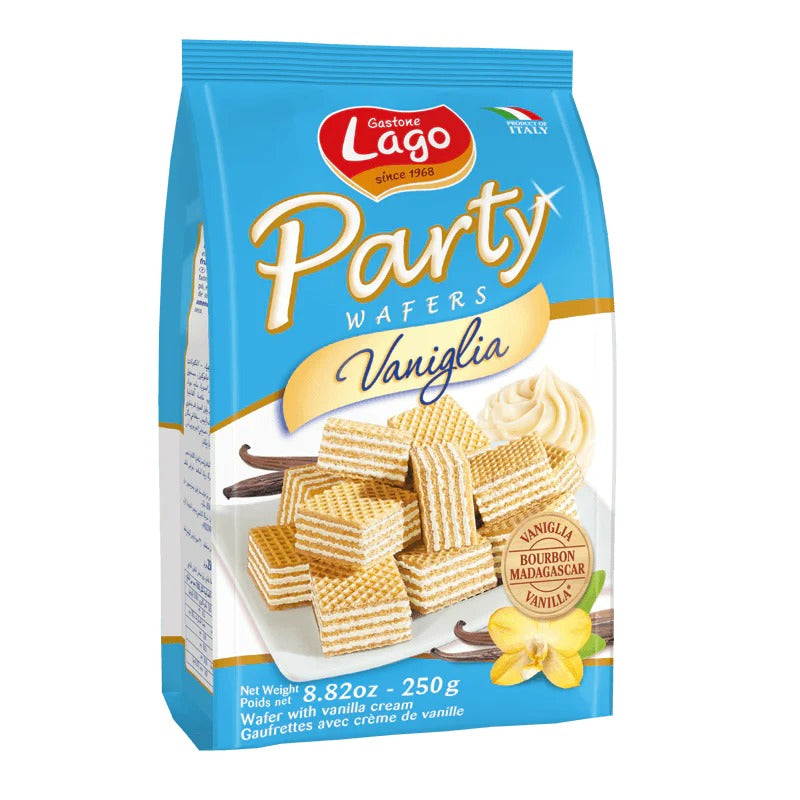 Lago Party Size Wafers, Vanilla- لاجو ويفر بطعم الفانيلا