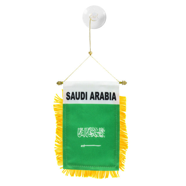 Saudia Arabia Mini Hanging Flag