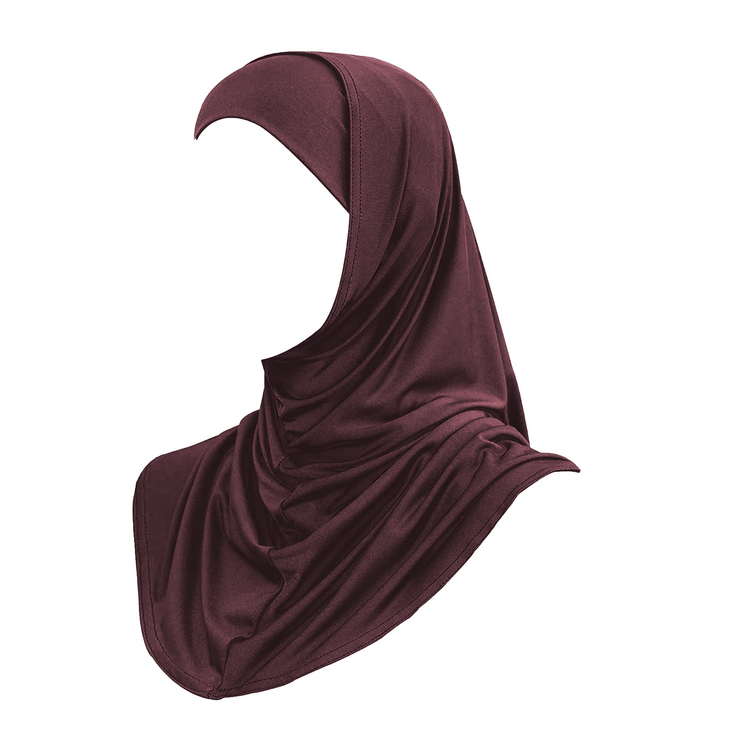 2 pc Cotton Hijab Maroon