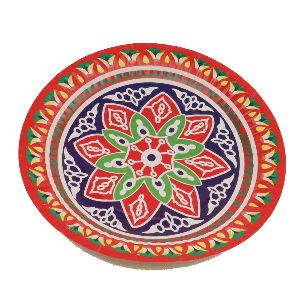 Ramadan Round Paper Plates 9 Pack Of 10 Pcs - Option4