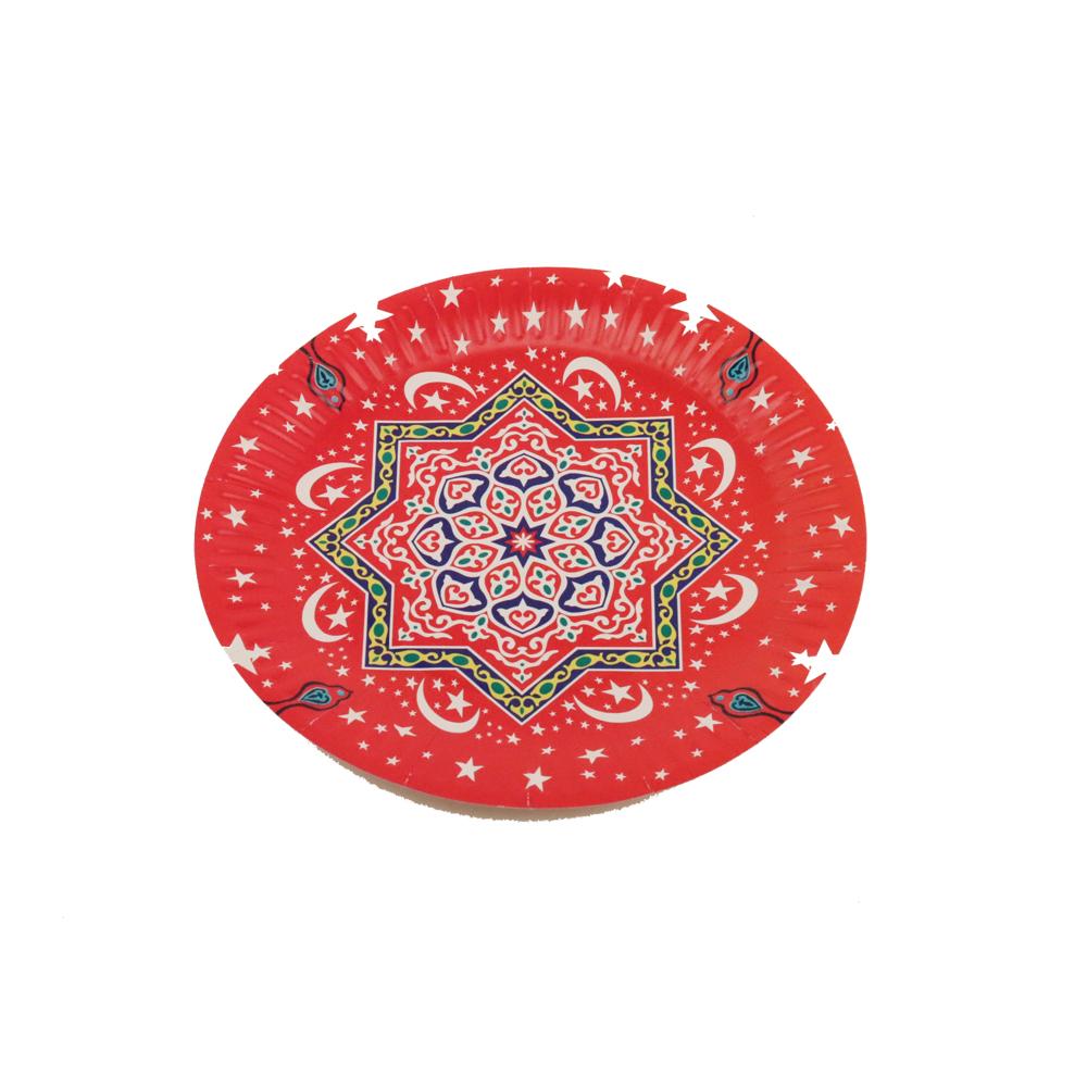 Ramadan Round Paper Plates 7 Pack Of 10 Pcs - Option2