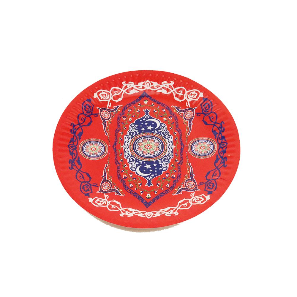 Ramadan Round Paper Plates 7 Pack Of 10 Pcs - Option4