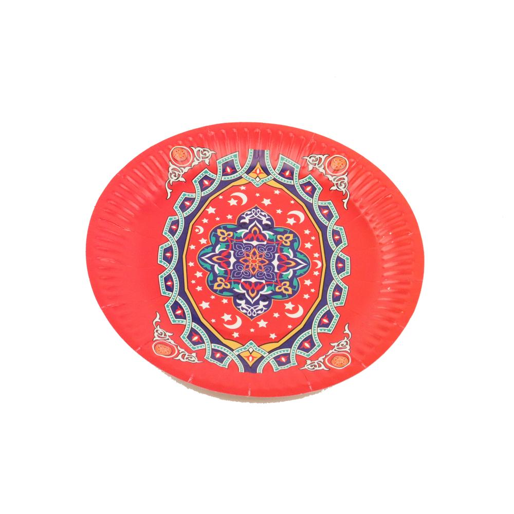 Ramadan Round Paper Plates 7 Pack Of 10 Pcs - Option5