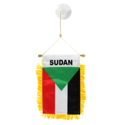 Sudan Mini Hanging Flag