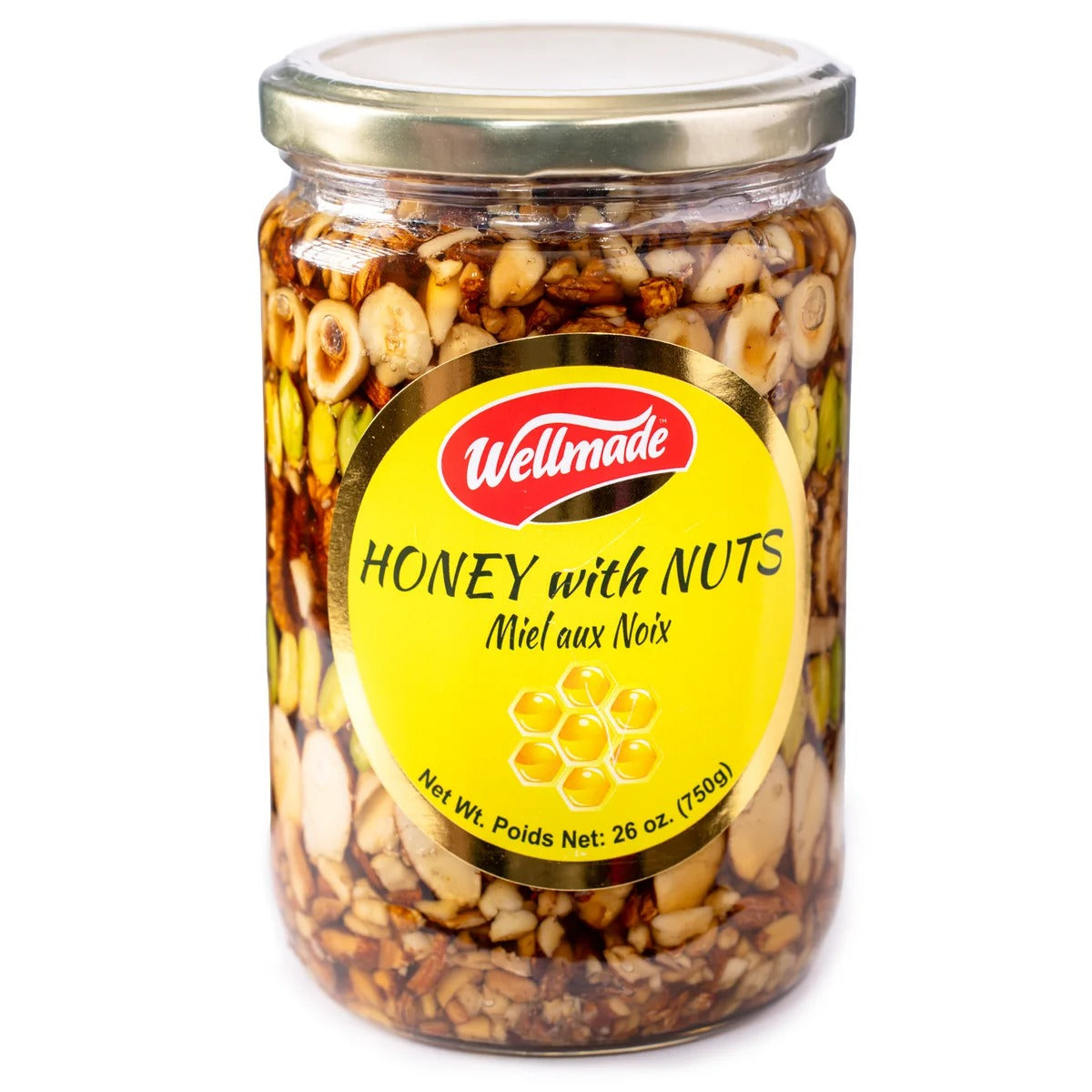 Wellmade- Honey with Nuts 750g