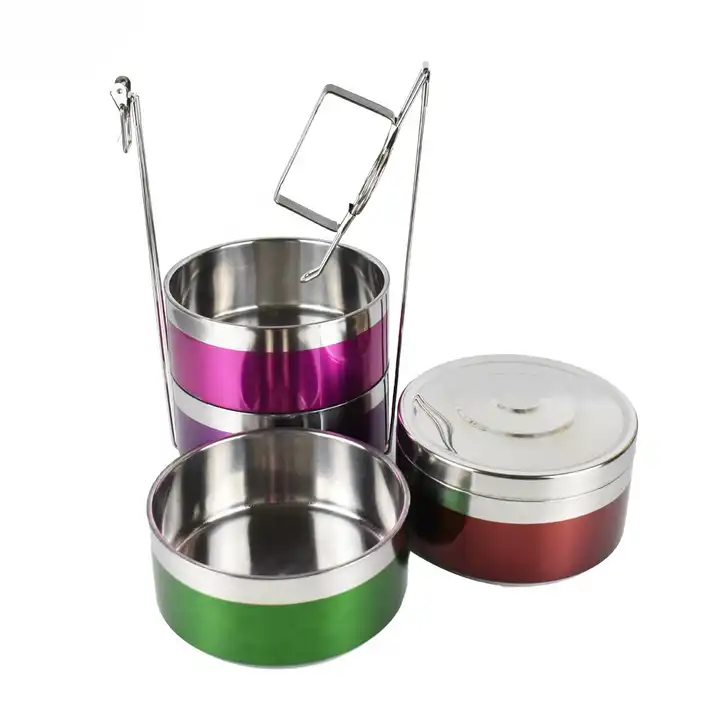 Stainless Steel Lunch Box Tiffin Carrier Set