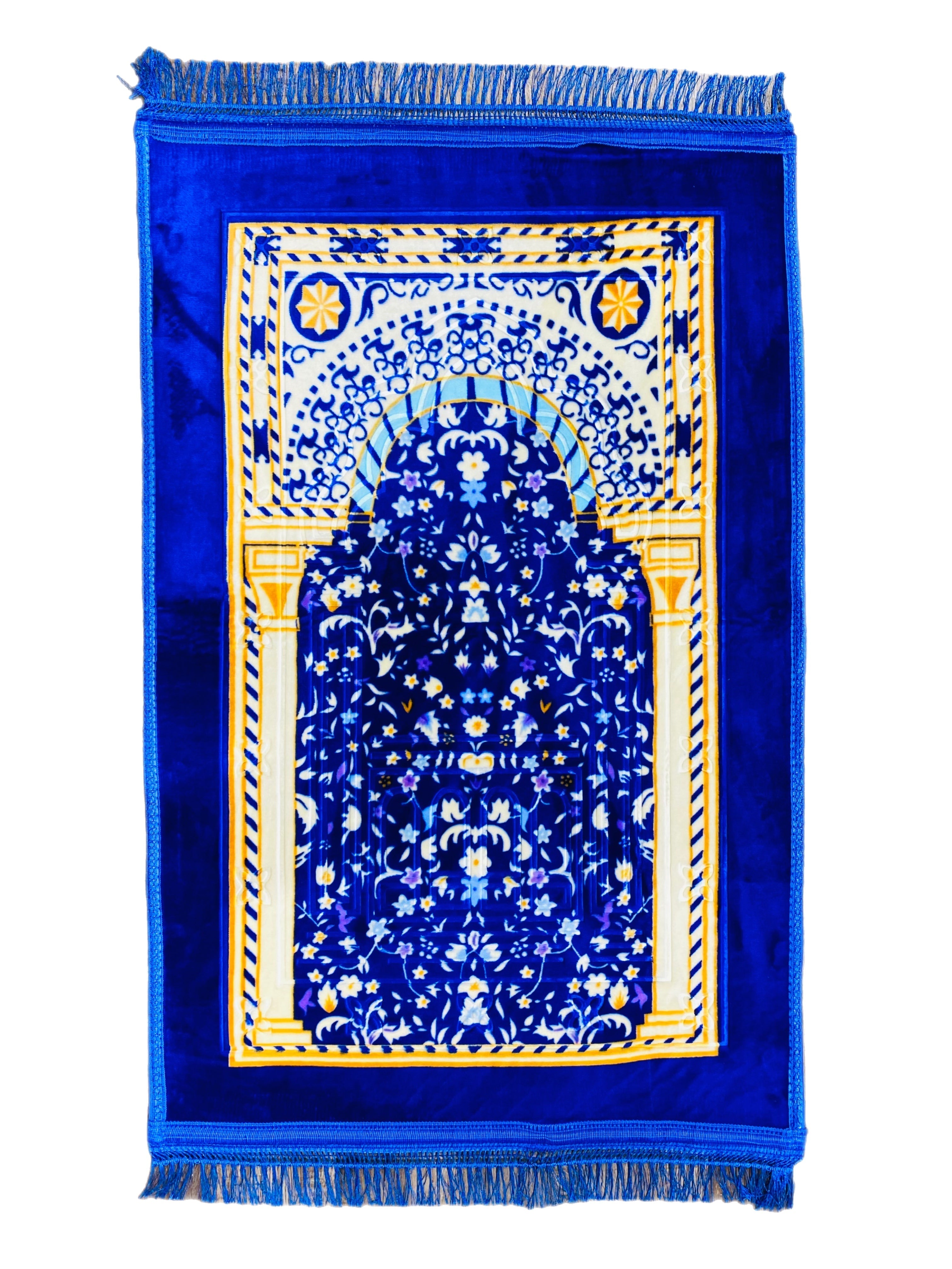 Comfortable Prayer Rug With Sponge Layer- Blue