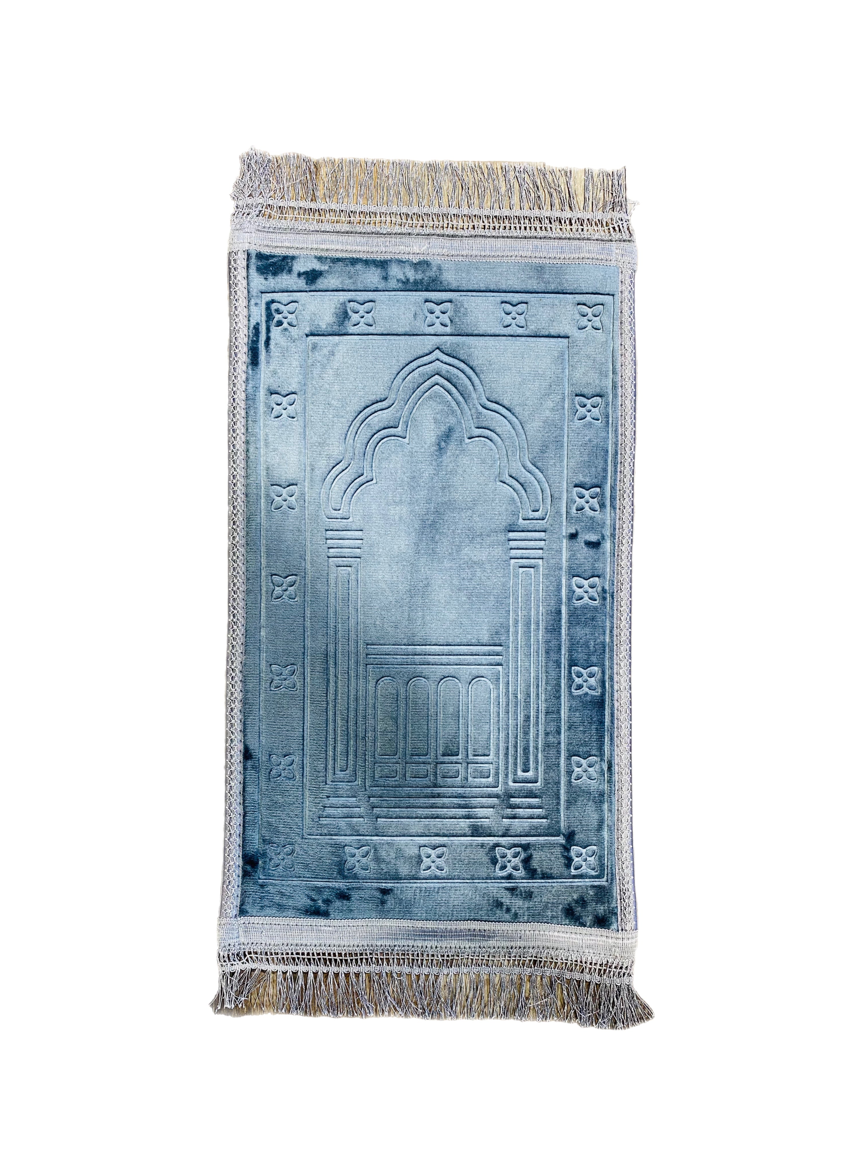 Kids Comfortable Prayer Rug With Sponge Layer- Gray