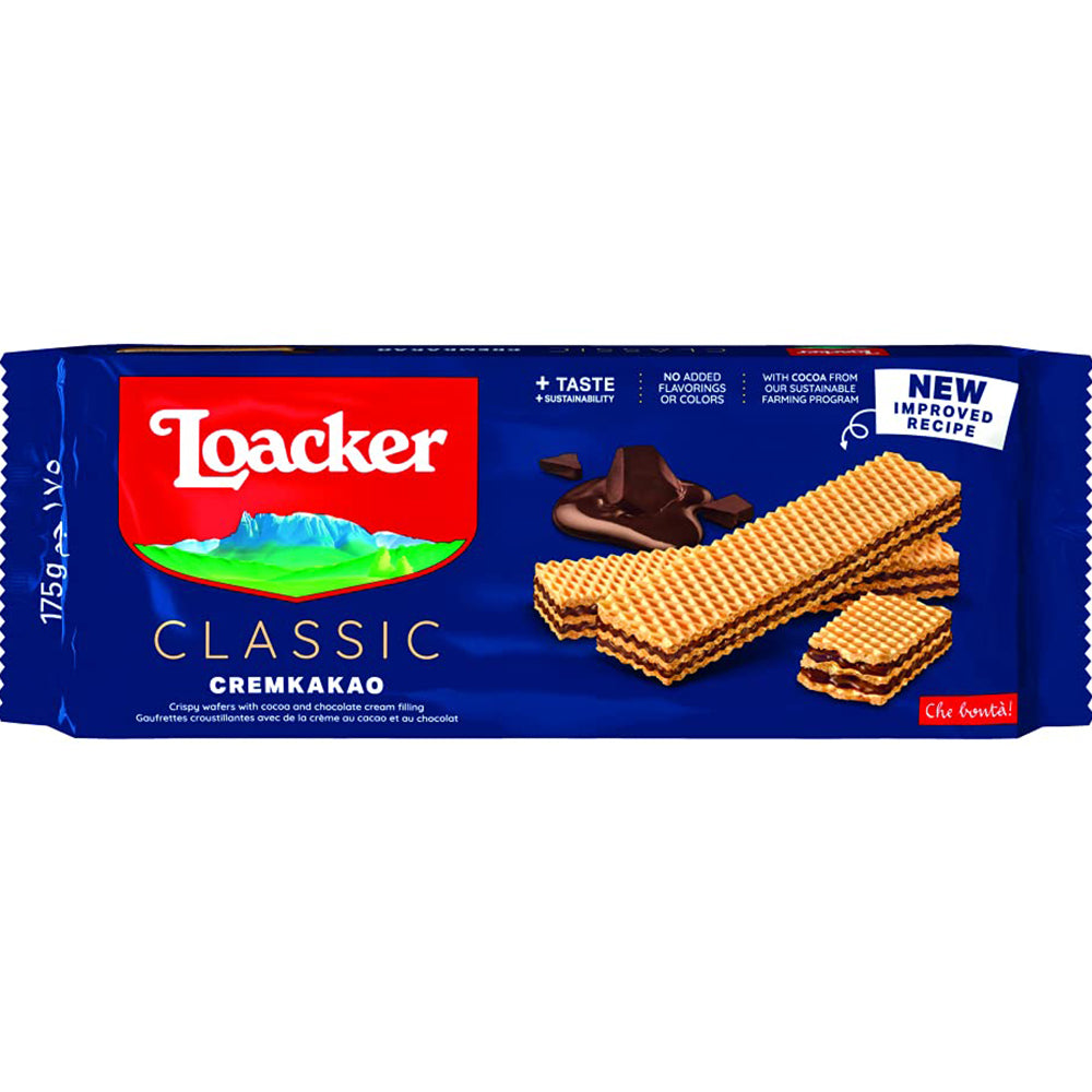 Loacker Classic Chocolate Wafer - 175 Gm